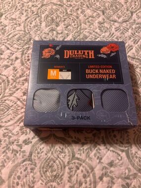 Duluth Trading Co Women's Buck Naked Underwear 3-Pack poppies medium